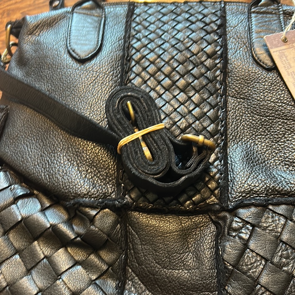 Civico 93 Nadira fine Italian black leather shoulder bag NWT - Picture 10 of 10
